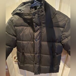 Zara Boys Black Puffer coat size 7